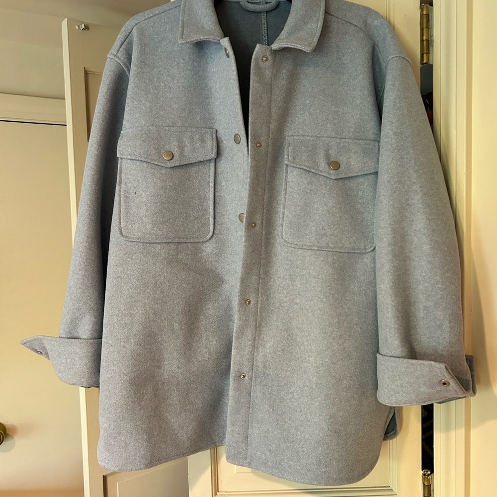 Dylan Women's Light Gray Button Down Shirt